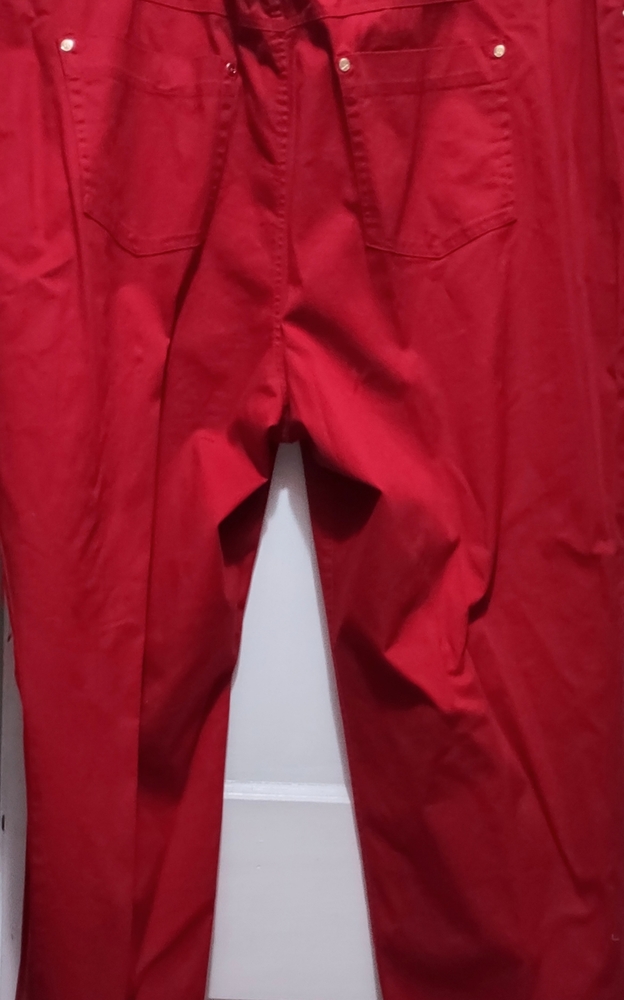 SALE!  Plus Size Red Pants NWOT - Picture 3 of 12